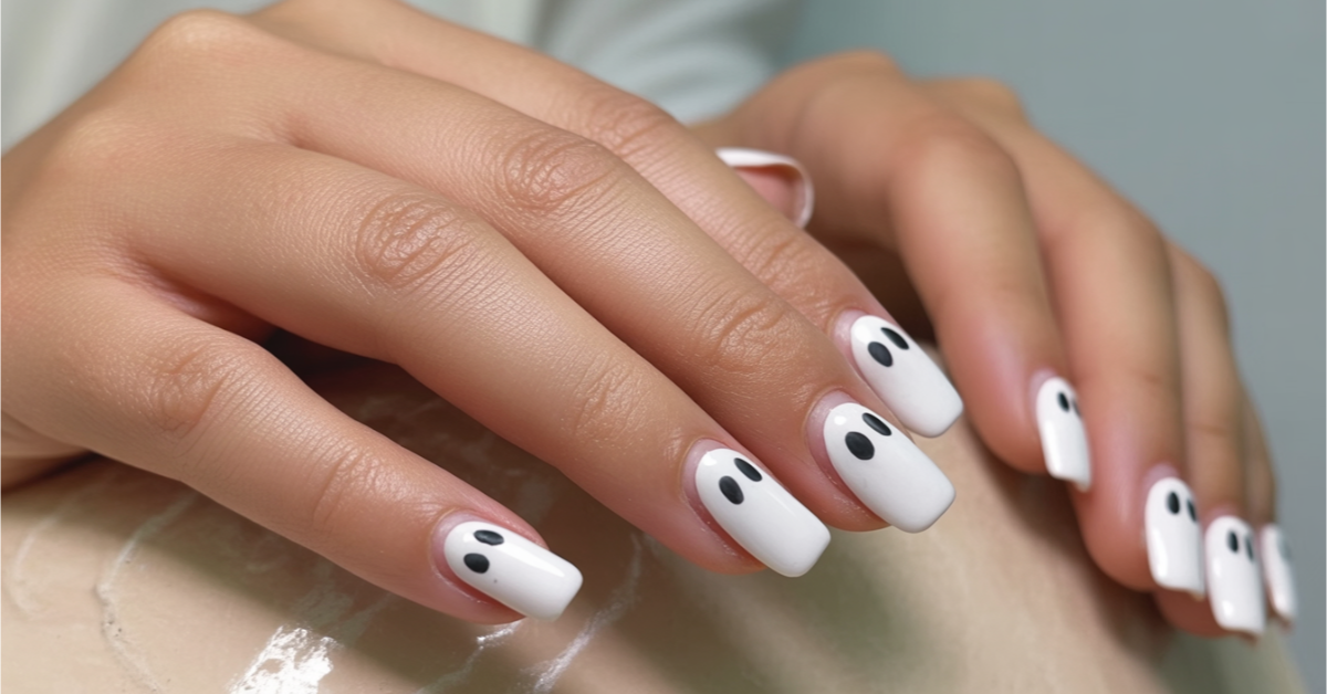 20+ Trendy Ghost Nails You Can’t Get Around&hellip;