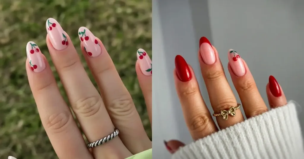 cherry nails