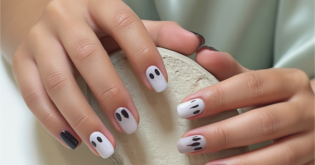 20+ Trendy Ghost Face Nails Everyone Talks About&hellip;