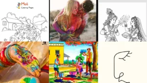 15+ Vibrant Holi Drawing Ideas That Leap Off The Page