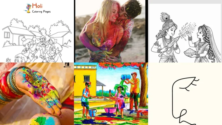 15+ Vibrant Holi Drawing Ideas That Leap Off The Page