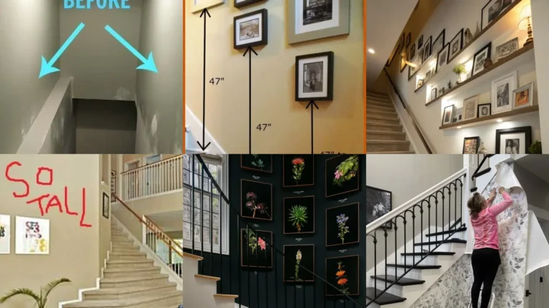 30+ Stunning Ways How To Decorate The Wall Going Up The Stairs
