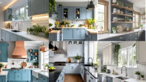 20 Blue Gray Kitchen Cabinets Ideas With Pretty Details to Try