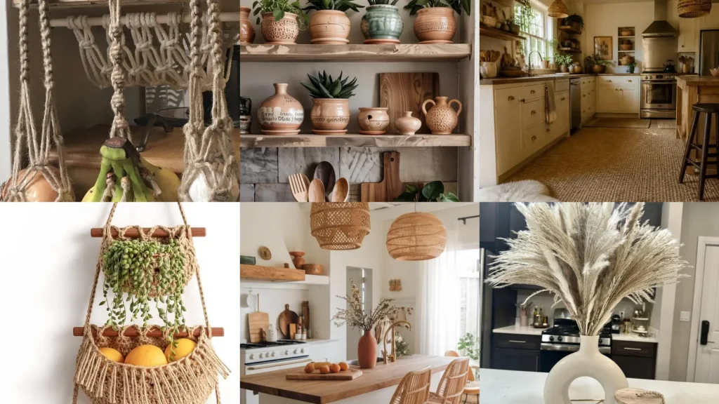 20 Boho Kitchen Decor Ideas With Plants, Patterns and Pretty Details