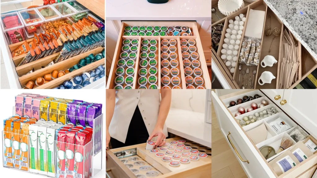 16+ Genius Drawer Dividers Coffee Bar Storage Hacks