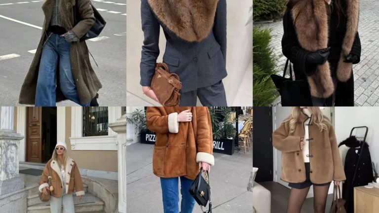 20 Fur Collar Coat Outfit Ideas and More Layered Looks