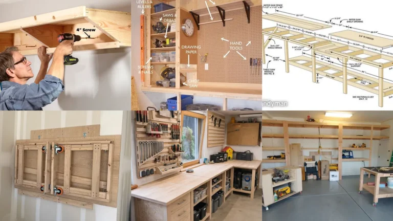 19+ Garage Shelving Ideas With Work Bench That Transform Chaos