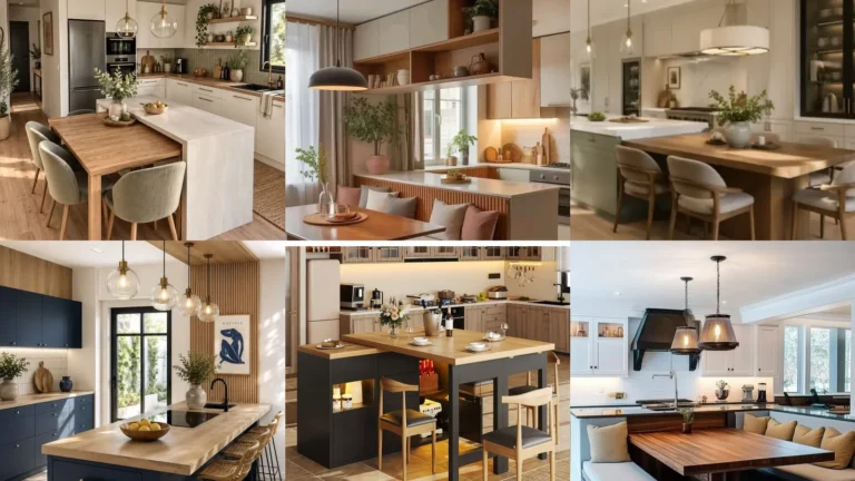 20 Kitchen Island Dining Table Combo Ideas to Inspire Your Space
