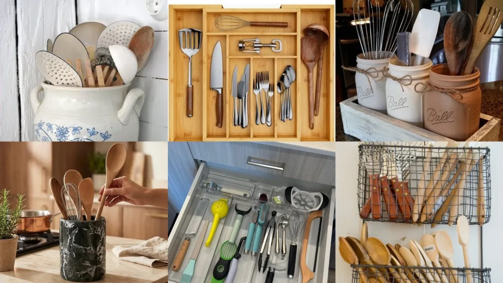 20 Kitchen Utensil Organization Ideas for Drawers, Counters and Walls