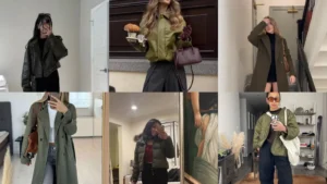 20 Olive Jacket Outfit Ideas With Coats, Puffers and More