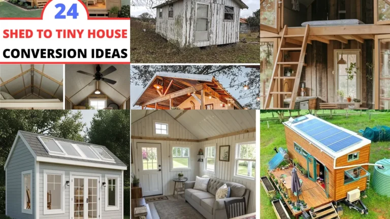 20 Shed to Tiny House Ideas With Pretty Porches and Clever Interiors
