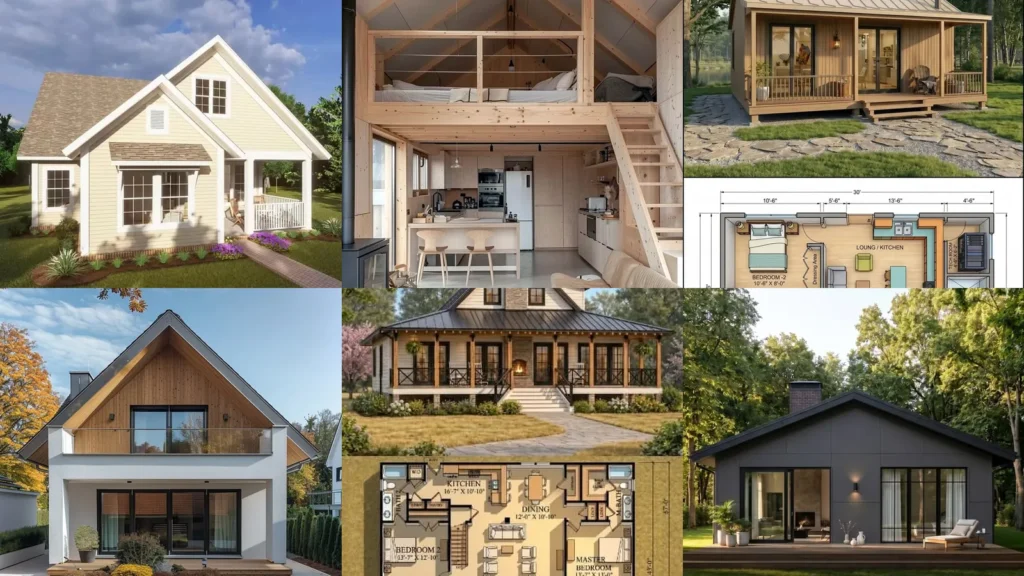 20 Small House Plans and Design Ideas With Pretty Porches and Clever Layouts