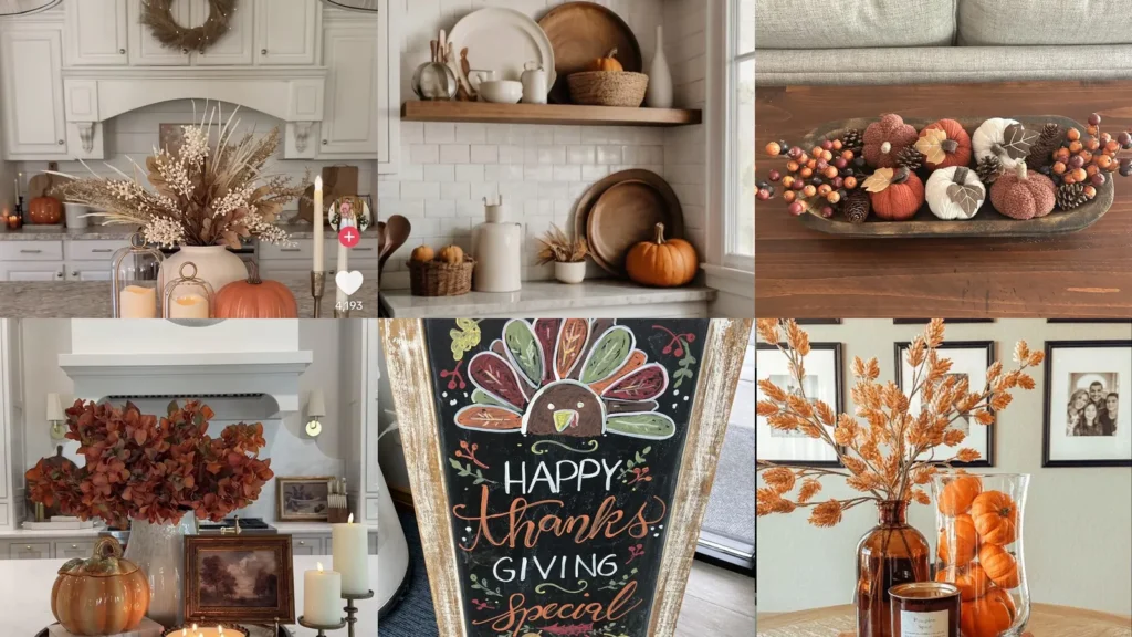 20 Thanksgiving Kitchen Decor Ideas With Pumpkins, Leaves and Little Turkeys
