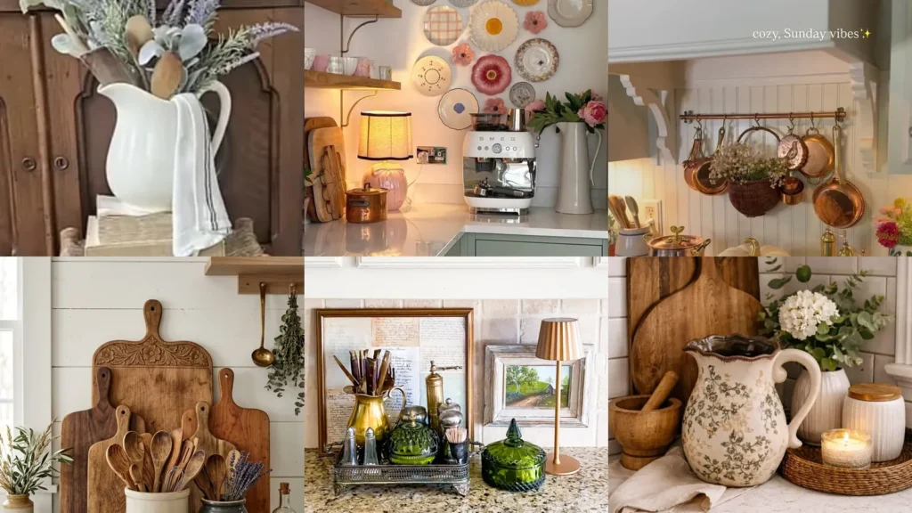 20 Vintage Cottage Kitchen Counter Decor Ideas With Pretty Everyday Details