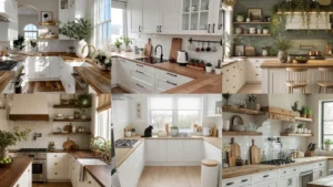 20 White Kitchen Ideas With Wood Countertops and Pretty Variations